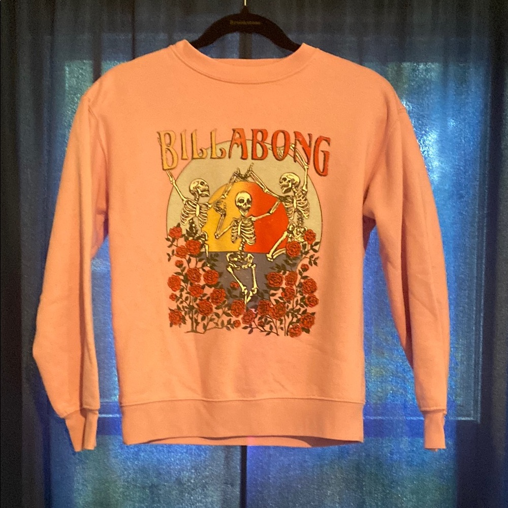 Billabong Skeleton Dance Pink Sweatshirt